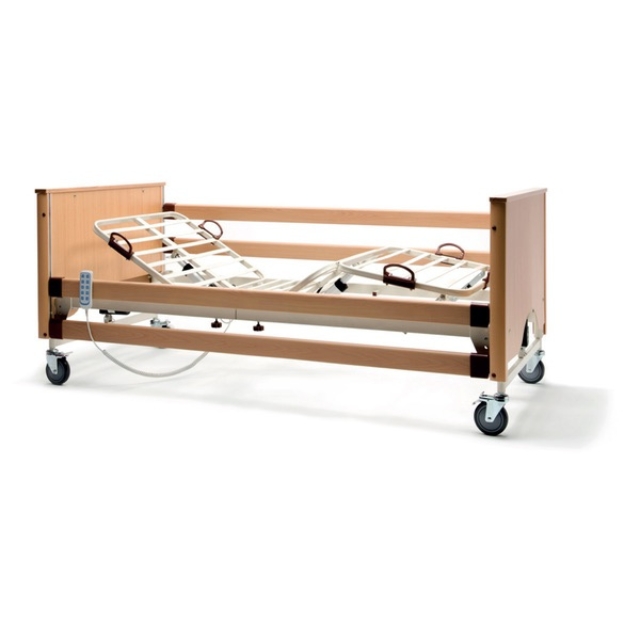 Letto ospedaliero elettrico 3 snodi / 4 sezioni, altezza variabile elettrica