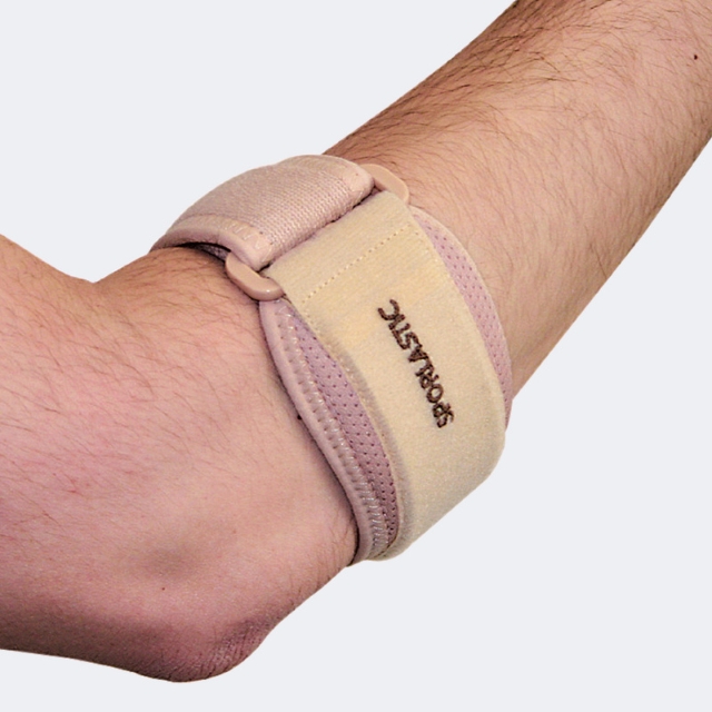 Bracciale per epicondilite con pressore in silicone riposizionabile KUBIDYN