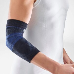 EpiTrain Tutore compressivo per epicondilite e per tutti gli stati infiammatori del gomito colore nero